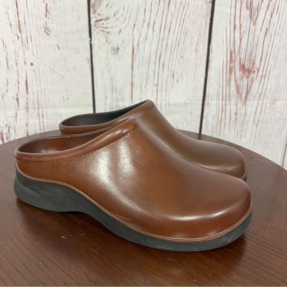 KLOGS Men's Brown Slip-On Clogs 11W